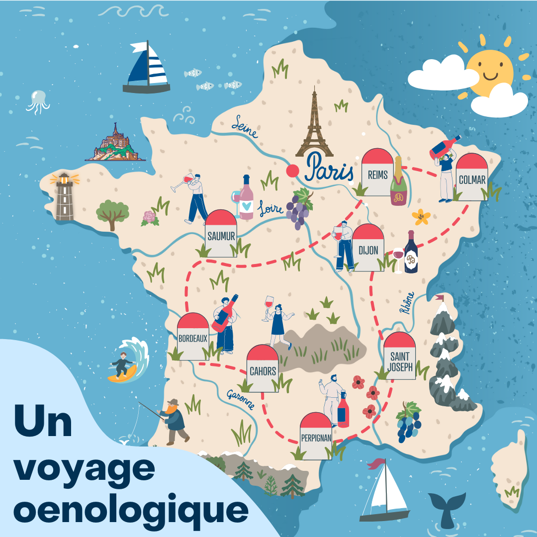 Les Grands Cépages - Coffret vin immersion pour les Vino'Curieux